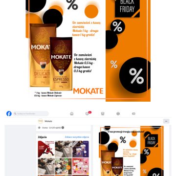 Post na platformę Facebook dla marki Mokate